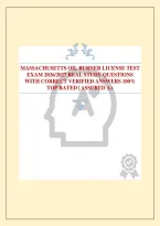 MASSACHUSETTS OIL BURNER LICENSE TEST EXAM 2026&sol;2027 REAL STUDY QUESTIONS WITH CORRECT VERIFIED ANSWERS 100&percnt; TOP RATED &vert; ASSURED A&plus;