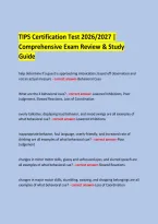  &NewLine;TIPS Certification Test 2026&sol;2027 &vert; &NewLine;Comprehensive Exam Review & Study Guide &NewLine; &NewLine;