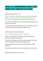 SOWK 570 COMPREHENSIVE EXAM STUDY&NewLine;GUIDE WITH COMPLETE SOLUTIONS