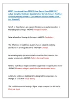 LMRT  Exam Actual Exam 2026 &vert;&vert; Most Recent Exam 2026&vert;2027 &NewLine;Actual Complete Real Exam Questions And Correct Answers &lpar;Verified &NewLine;Answers&rpar; Already Graded A&plus; &vert; Guaranteed Success&excl; Newest Exam &vert; &NewLine;Just Released&excl;&excl;