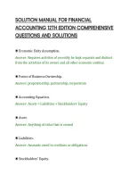 SOLUTION MANUAL FOR FINANCIAL&NewLine;ACCOUNTING 12TH EDITION COMPREHENSIVE&NewLine;QUESTIONS AND SOLUTIONS&NewLine;