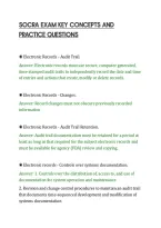 SOCRA EXAM KEY CONCEPTS AND&NewLine;PRACTICE QUESTIONS