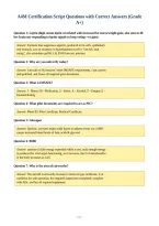 A4M Certification Script Questions with Correct Answers &lpar;Grade&NewLine;A&plus;&rpar;