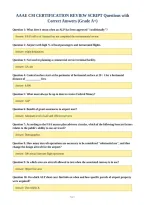 AAAE CM CERTIFICATION REVIEW SCRIPT Questions with&NewLine;Correct Answers &lpar;Grade A&plus;&rpar;