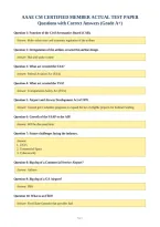 AAAE CM CERTIFIED MEMBER ACTUAL TEST PAPER&NewLine;Questions with Correct Answers &lpar;Grade A&plus;&rpar;