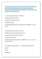 SSI Assistant Instructor Exam Actual Exam 2026 &vert;&vert; Most Recent Exam &NewLine;2026&vert;2027 Actual Complete Real Exam Questions And Correct &NewLine;Answers &lpar;Verified Answers&rpar; Already Graded A&plus; &vert; Guaranteed Success&excl; &NewLine;Newest Exam &vert; Just Released&excl;&excl;