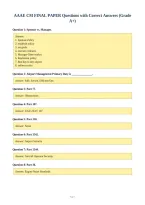 AAAE CM FINAL PAPER Questions with Correct Answers &lpar;Grade&NewLine;A&plus;&rpar;