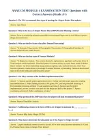 AAAE CM MODULE 4 EXAMINATION TEST Questions with&NewLine;Correct Answers &lpar;Grade A&plus;&rpar;