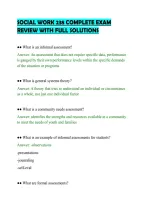 SOCIAL WORK 238 COMPLETE EXAM&NewLine;REVIEW WITH FULL SOLUTIONS