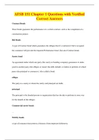 AFSB 151 Chapter 1 Questions with Verified&NewLine;Correct Answers