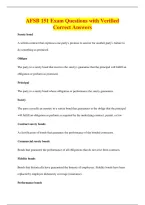 AFSB 151 Exam Questions with Verified&NewLine;Correct Answers