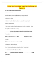 Atmo 201 Questions with Verified Correct&NewLine;Answers