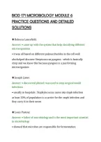 BIOD 171 MICROBIOLOGY MODULE 6&NewLine;PRACTICE QUESTIONS AND DETAILED&NewLine;SOLUTIONS&NewLine;