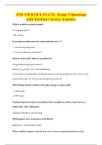 ANS 319 IOWA STATE- Exam 3 Questions&NewLine;with Verified Correct Answers
