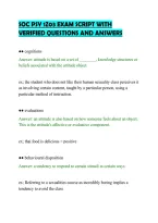 SOC PSY 1Z03 EXAM SCRIPT WITH&NewLine;VERIFIED QUESTIONS AND ANSWER