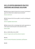 SOC 6TH EDITION BENOKRAITIS PRACTICE&NewLine;QUESTIONS AND DETAILED SOLUTIONS