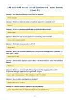 AAB MT FINAL STUDY GUIDE Questions with Correct Answers&NewLine;&lpar;Grade A&plus;&rpar;