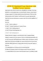 AFSB 151 Simulated Exam Questions with&NewLine;Verified Correct Answers