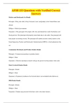 AFSB 153 Questions with Verified Correct&NewLine;Answers