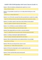 AAERT CER EXAM Questions with Correct Answers &lpar;Grade A&plus;&rpar;