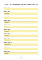 AAERT CER EXAM Questions with Correct Answers &lpar;Grade A&plus;&rpar;