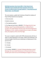 HESI Med Surg Exam Actual Exam 2026 &vert;&vert; Most Recent Exam &NewLine;2026&vert;2027 Actual Complete Real Exam Questions And Correct &NewLine;Answers &lpar;Verified Answers&rpar; Already Graded A&plus; &vert; Guaranteed Success&excl; &NewLine;Newest Exam &vert; Just Released&excl;&excl; 