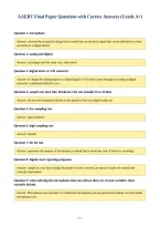 AAERT Final Paper Questions with Correct Answers &lpar;Grade A&plus;&rpar;