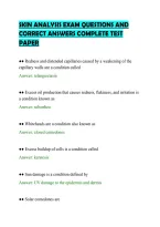 SKIN ANALYSIS EXAM QUESTIONS AND&NewLine;CORRECT ANSWERS COMPLETE TEST&NewLine;PAPER