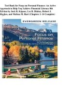 Focus on Personal Finance 8th Ed &vert; Kapoor Test Bank Chapters 1&ndash;14