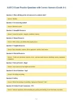 AAFCS Exam Practice Questions with Correct Answers &lpar;Grade A&plus;&rpar;