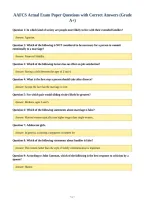 AAFCS Actual Exam Paper Questions with Correct Answers &lpar;Grade&NewLine;A&plus;&rpar;
