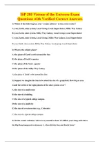 ISP 205 Visions of the Universe Exam&NewLine;Questions with Verified Correct Answers
