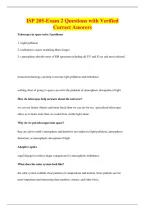 ISP 205-Exam 2 Questions with Verified&NewLine;Correct Answers
