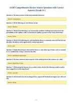 AAMI Comprehensive Review Science Questions with Correct&NewLine;Answers &lpar;Grade A&plus;&rpar;