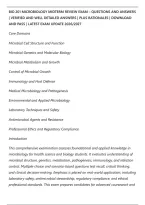 BIO 201 MICROBIOLOGY MIDTERM REVIEW EXAM &ndash; QUESTIONS AND ANSWERS&NewLine;&vert; VERIFIED AND WELL DETAILED ANSWERS &vert; PLUS RATIONALES &vert; DOWNLOAD&NewLine;AND PASS &vert; LATEST EXAM UPDATE 2026&sol;2027