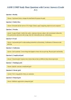 AAMI COMP Study Sheet Questions with Correct Answers &lpar;Grade&NewLine;A&plus;&rpar;