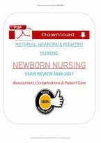 Newborn Nursing Exam Review &lpar;PDF&rpar; &vert; &lpar;2026&rpar; Newborn Questions &vert; Maternal Nursing