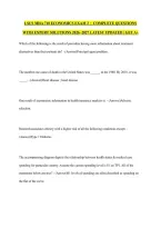 LSUS MHA 710 ECONOMICS EXAM 2  &vert;  COMPLETE QUESTIONS WITH EXPERT SOLUTIONS 2026 -2027 LATEST UPDATED &vert; GET A&plus;