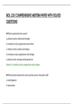 BIOL 235 COMPREHENSIVE MIDTERM PAPER WITH SOLVED&NewLine;QUESTIONS&NewLine;