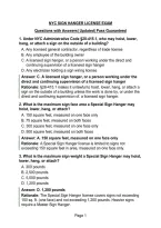 NYC SIGN HANGER LICENSE EXAM Questions with Answers&vert; Updated&vert; Pass Guaranteed