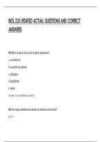 BIOL 235 UPDATED ACTUAL QUESTIONS AND CORRECT&NewLine;ANSWERS