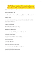 OUPV Practice test- Navigation General&NewLine;Questions with Verified Correct Answers
