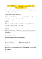 BSC 1005 Test 2 Questions with Verified&NewLine;Correct Answers