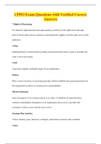 CPPO Exam Questions with Verified Correct&NewLine;Answers