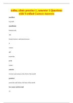 tcdha&comma; clinic practice 1&comma; semester 1 Questions&NewLine;with Verified Correct Answers