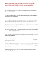 PHTLS Post test 9th edition Exam Questions and answers with MULTIPLE CHOICES AND RATIONALES &vert; Latest Update 2026&NewLine;