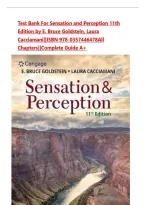 Test Bank For Sensation and Perception 11th Edition by E&period; Bruce Goldstein&comma; Laura Cacciamani&vert;&vert;ISBN 978-0357446478All Chapters&vert;&vert;Complete Guide A&plus;