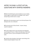 ASTRO 7N EXAM 2 LATEST ACTUAL&NewLine;QUESTIONS WITH VERIFIED ANSWERS