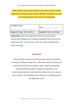 South Carolina Septic Tank Installer License Exam&comma; South Carolina Department of Environmental Services &lpar;SCDES&rpar;&comma; Academic Year 2026-2027 Complete Exam with Answers and Rationales