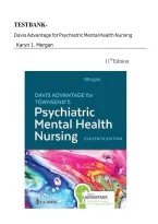Test Bank for Davis Advantage for Townsend's Psychiatric Mental Health Nursing&comma; 11th Edition &vert; Karyn I&period; Morgan &vert; All Chapters &lpar;Latest 2026&rpar;&NewLine;